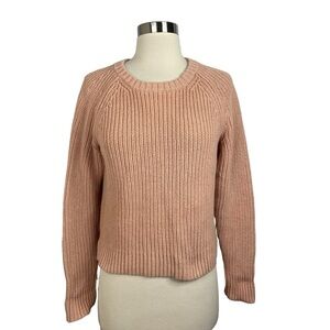Fossil Peach Ribbed Sweater S